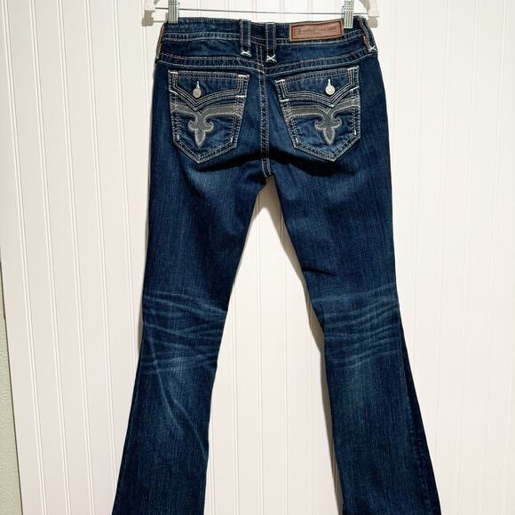 Rock Revival Eldora Bootcut Jeans Dark Wash Size 28 - Picture 6 of 7